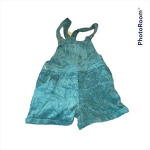 Style Rack corduroy green romper size large with adjustable straps new with tags